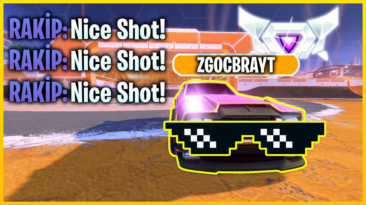 Rakip bile NICE SHOT bastı! | Rocket League PRO seviye maçlar