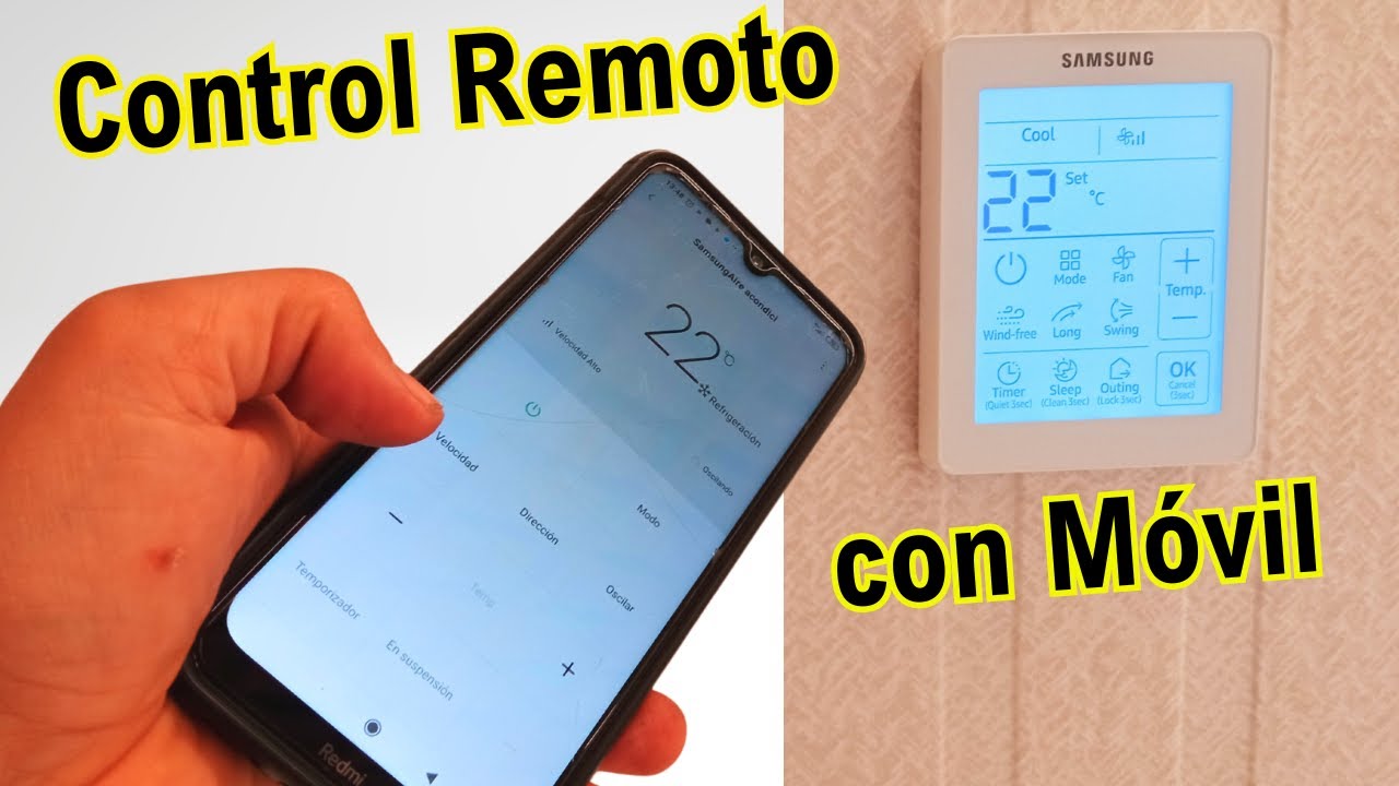 👉 Controlar Aire Acondicionado con MÓVIL 👈 Control Samsung MWR SH11N