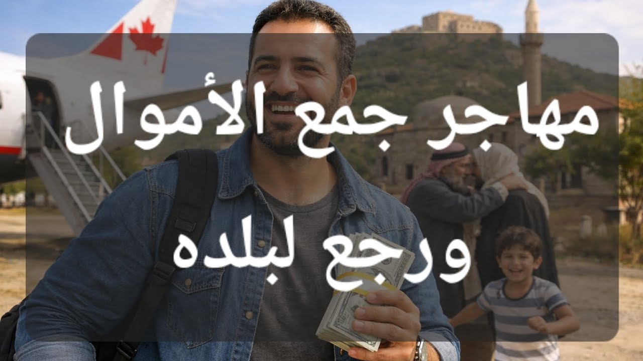 قصة مهاجر جمع الأموال 💸 ورجع لبلده 🛫