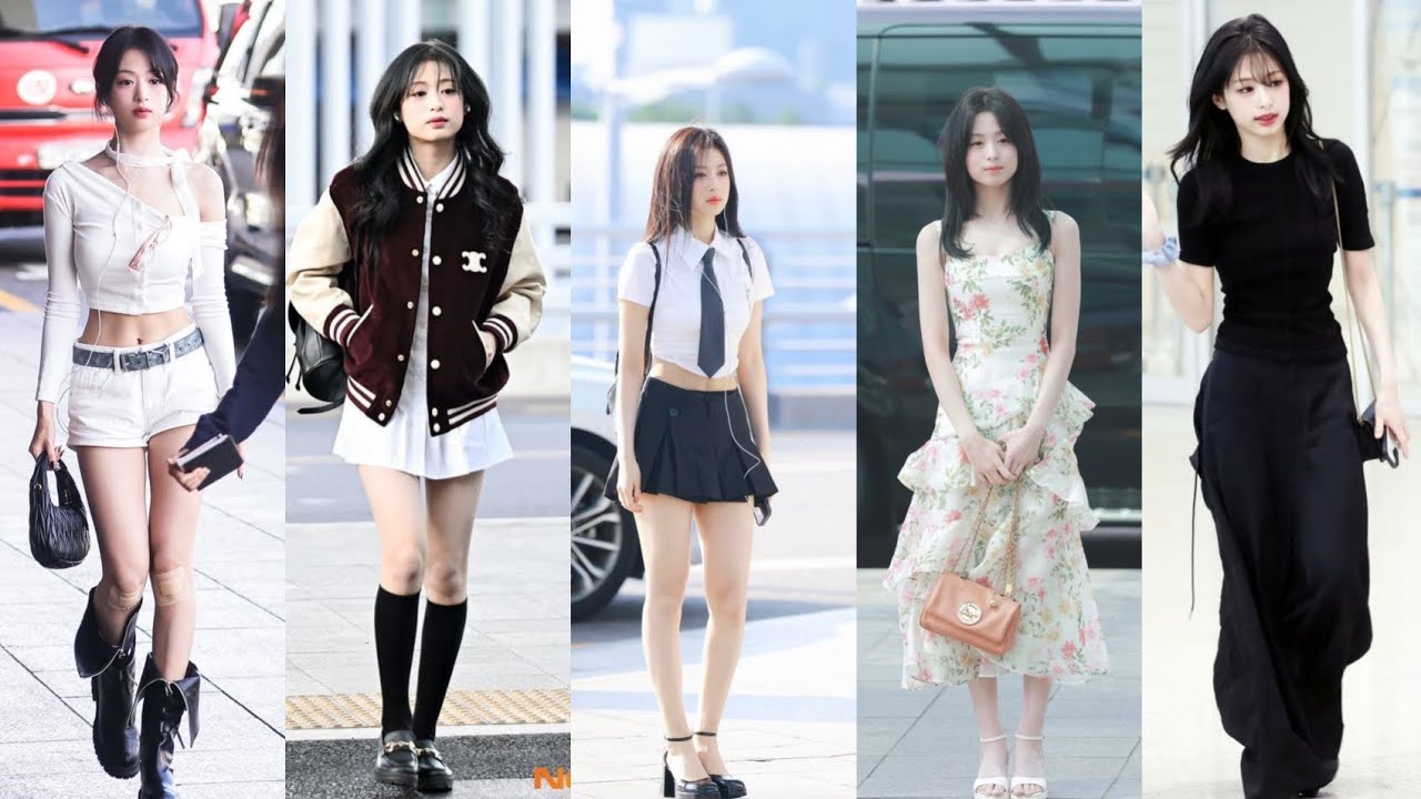 Ahyeon (Babymonster) Airport fashion style 2023-2025