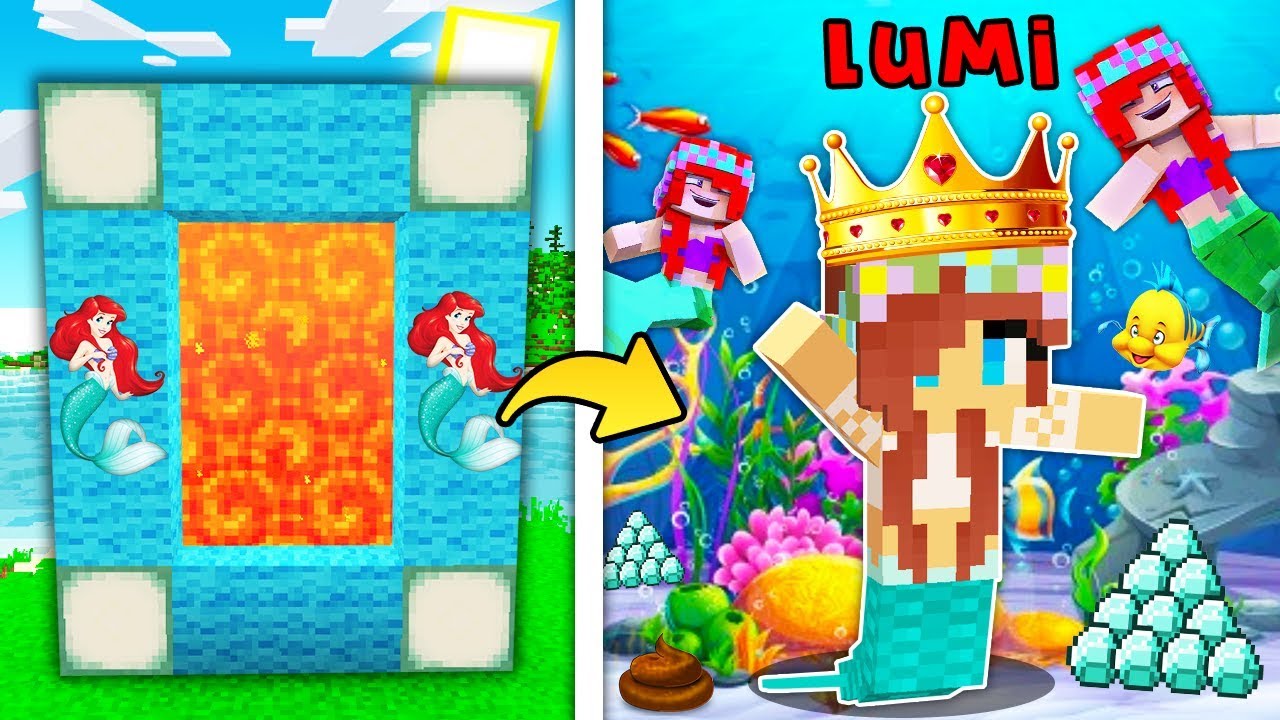 PORTAL DO PODWODNEGO ŚWIATA SYREN W MINECRAFT?! || LUMI & GPLAY