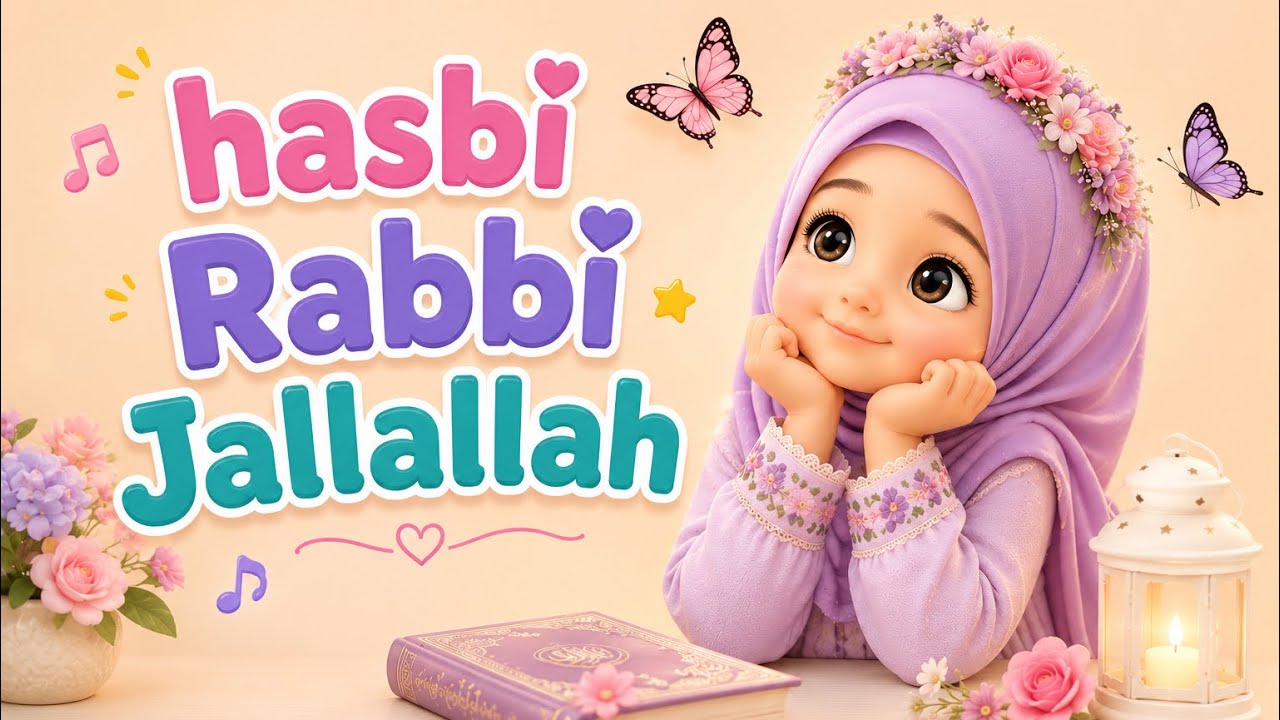 Hasbi Rabbi Jallallah Naat | Islamic Lullaby for Kids Sleep