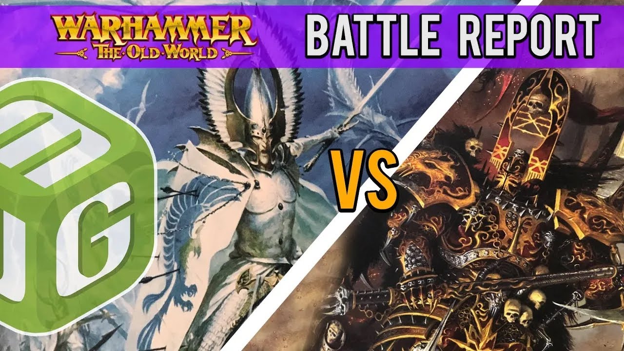 Upon Shrouded Shores - High Elves vs Warriors of Chaos - The Old World Battle Report Ep 25