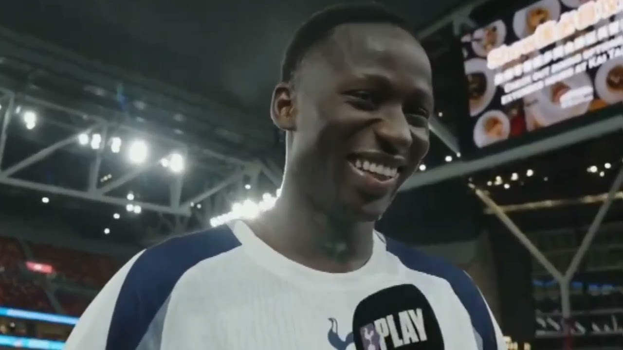 POST-MATCH INTERVIEW: Pape Matar Sarr: Tottenham 1-0 Arsenal: Kai Tak Stadium, Hong Kong