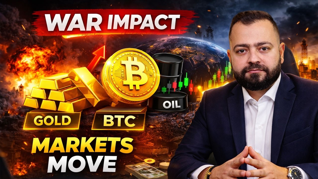 🎯War Impact on Markets! GOLD, EURUSD, BTC & US30 Analysis