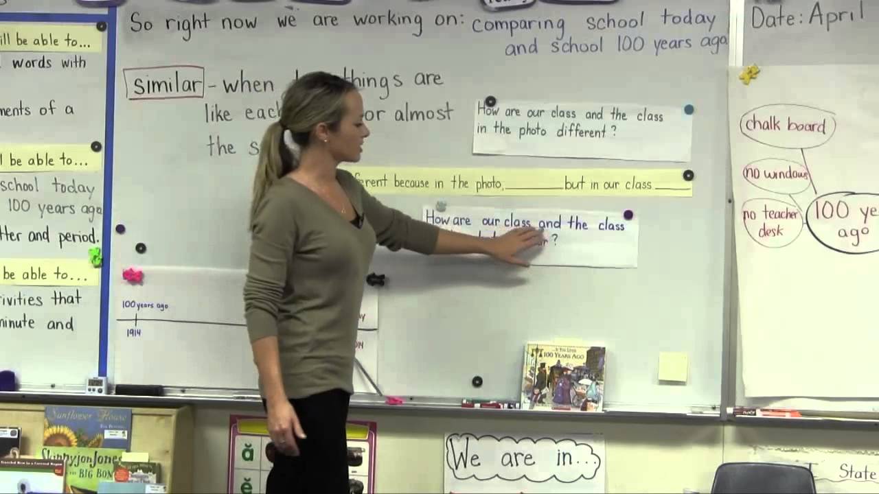 Past and Present 2 - Schools - Grade 1 Social Studies Lesson