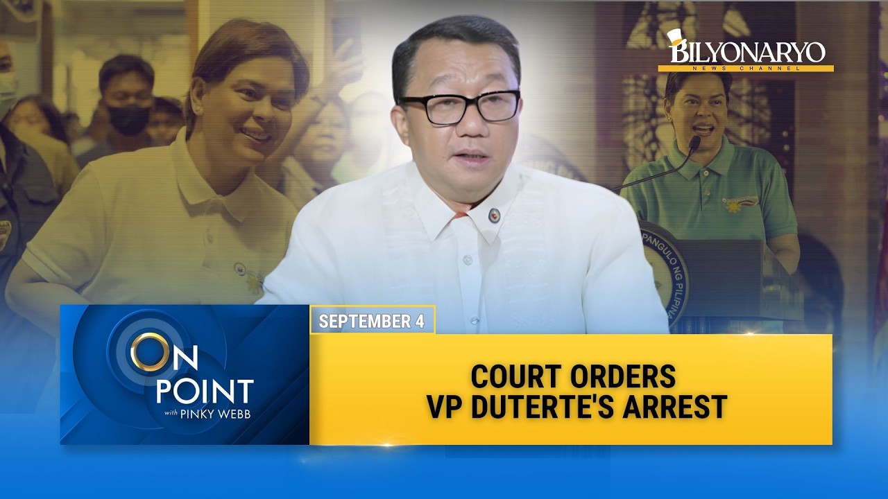 VP Sara Duterte arrest warrant: Could it affect her impeachment trial? | Rep. Joel Chua | On Point