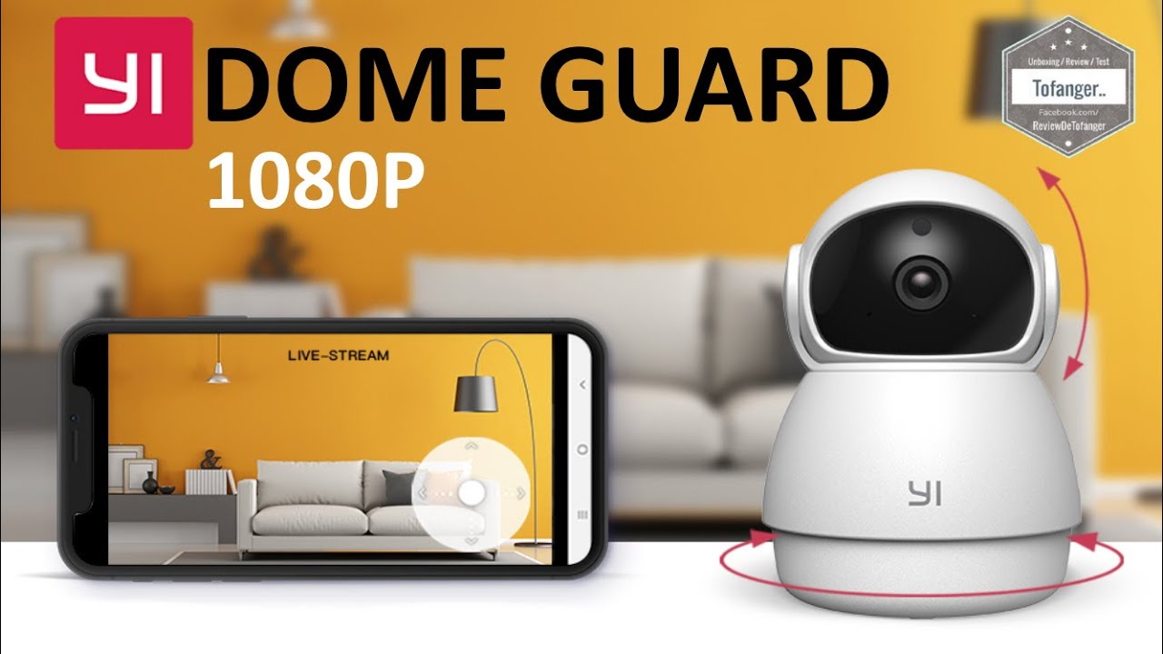Yi Dome Guard - Камера наблюдения Wi-Fi - Приложение Yi Home - 1080P - Распаковка