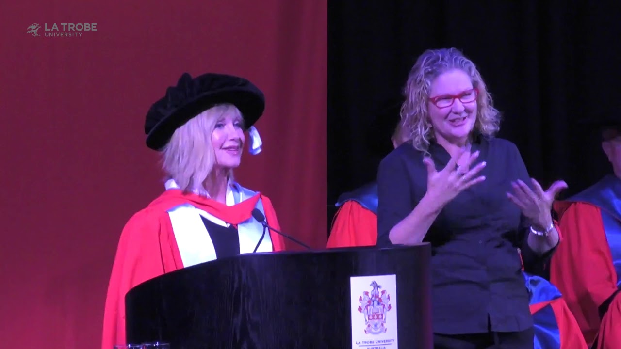 Olivia Newton-John's Honorary Doctorate recipient speech at La Trobe University