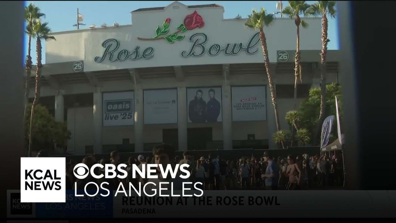 Oasis fans flood Rose Bowl for reunion tour