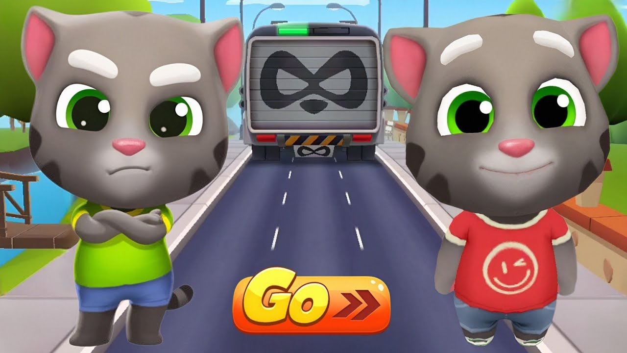 Talking Tom Gold Run Old Version Vs Talking Tom Gold Run New Version - Talking Tom - Funny Gameplay 