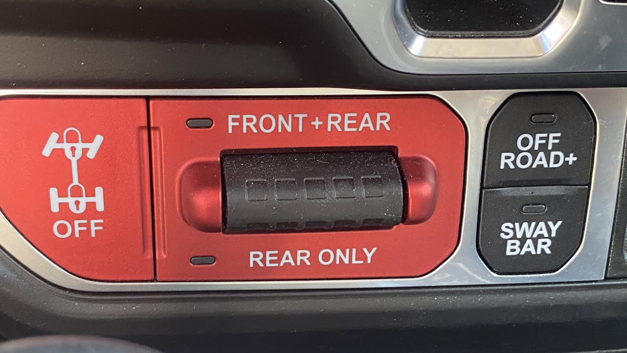 Gladiator Rubicon&rsquo;s coolest hidden feature- locking the Rear Diff in 4 Hi