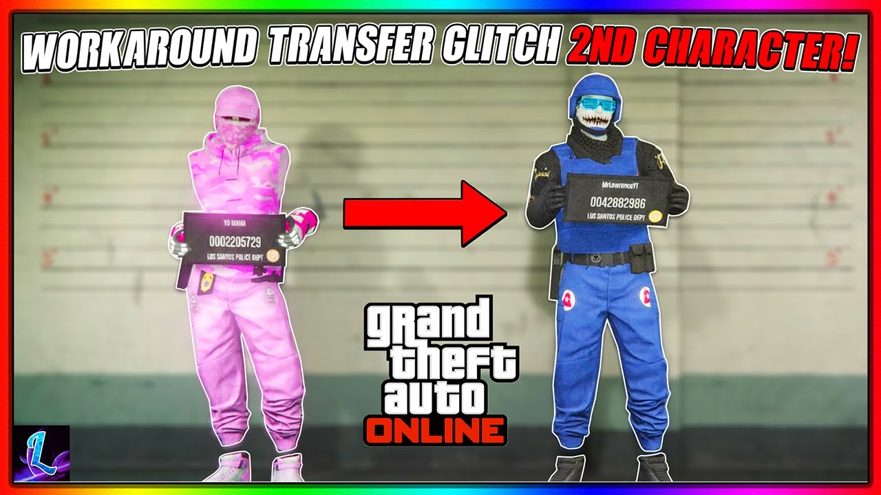 NEW WORKAROUND TRANSFER GLITCH 2ND CHARACTER MODDED OUTFITS GTA 5 Online! (GTA 5 Clothing Glitches)