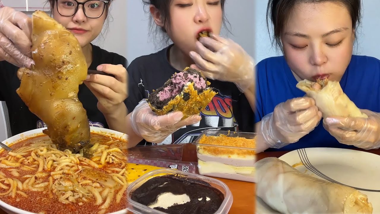 Mukbang food challeng new with real sound #d9mukbang #mukbang