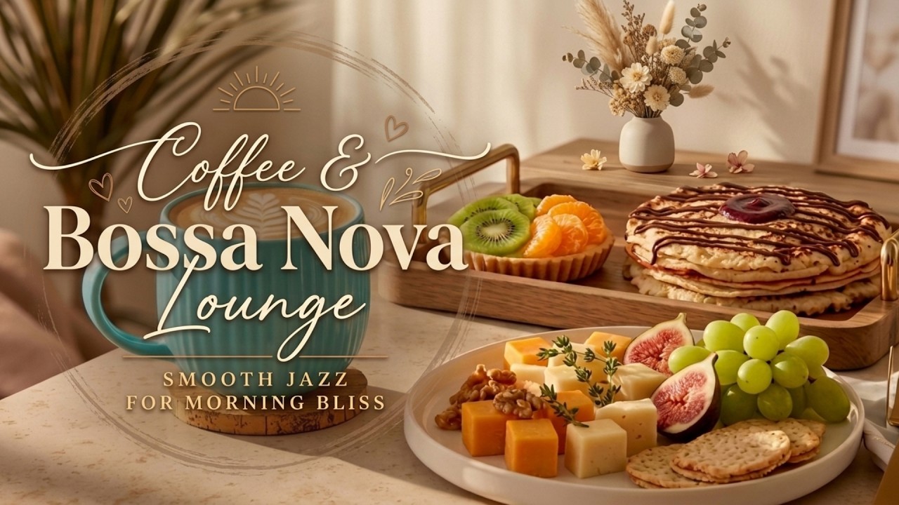 Smooth Bossa Nova Jazz | Morning Coffee Shop Ambience & Cozy Bossa Nova Cafe Music for Rest