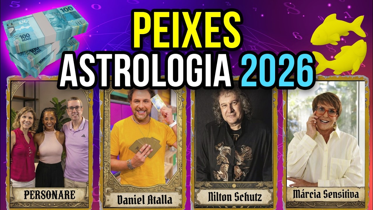 ♓ PEIXES PREVISÃO 2026: ACORDA! 4 ASTRÓLOGOS AVISAM: O TEMPO DE 