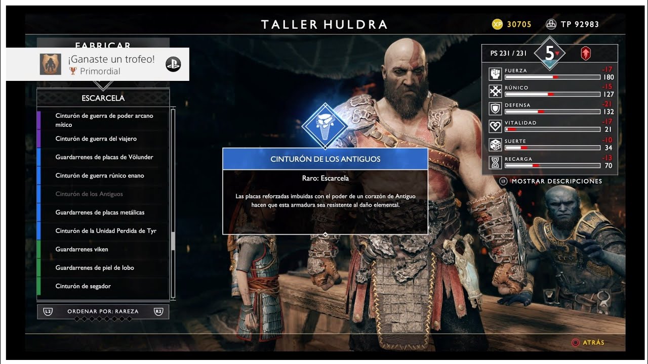 God Of War | Trofeos | El Camino De Los Fanáticos Y Primordial