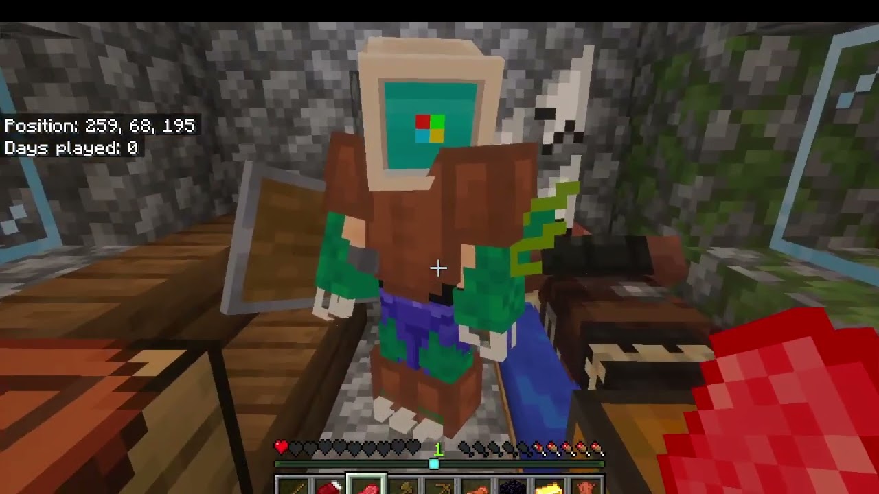 Playing Minecraft Survival With My Friend I part.1