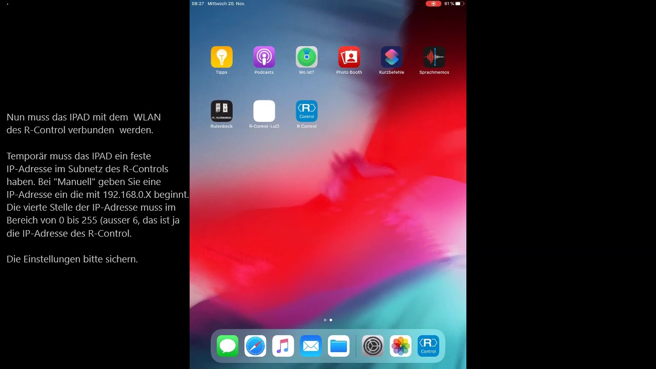 Rutenbeck | R-Control App auf IPad installieren und Gerät verbinden | R-Control Plus IP 8