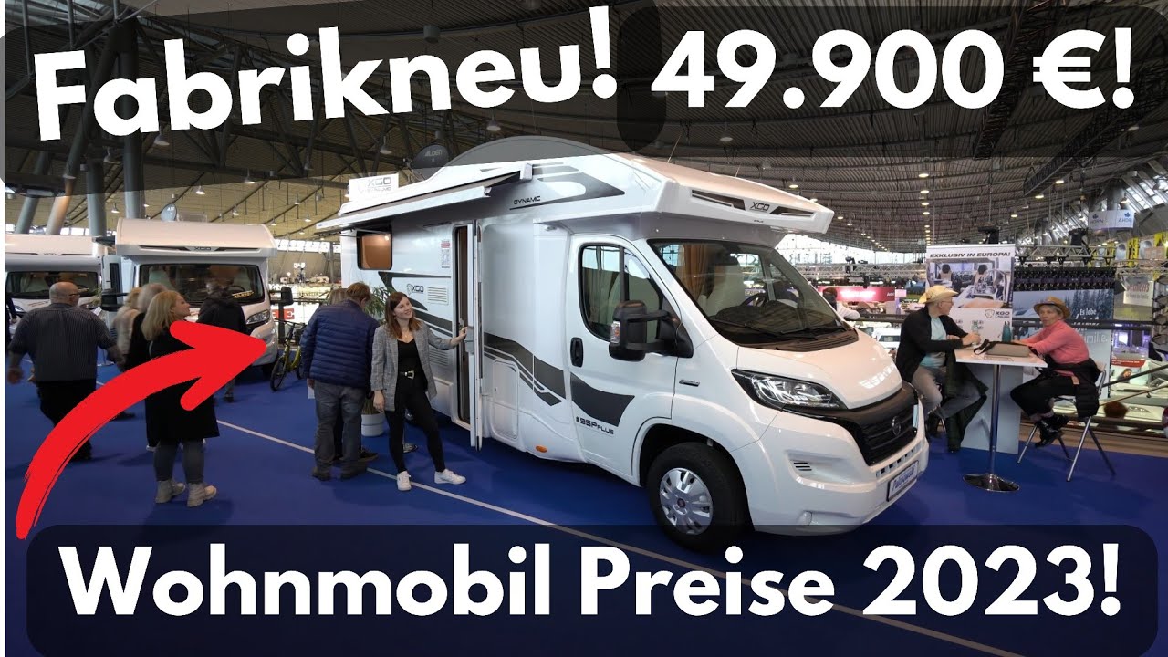 ⁉️ Wohnmobil fabrikneu 2023: NUR 49.900 €! Edles GFK! Palmo XGO Dynamic 95 P Plus. Fiat Ducato 9!