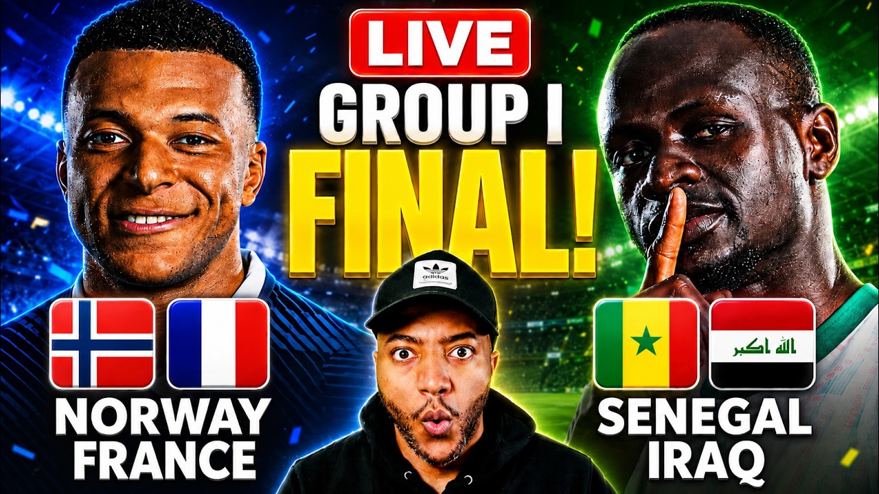🔴🇫🇷🇳🇴 NORWAY vs FRANCE LIVE | HAALAND vs MBAPPE! + SENEGAL vs IRAQ | WORLD CUP 2026 WATCH ALONG