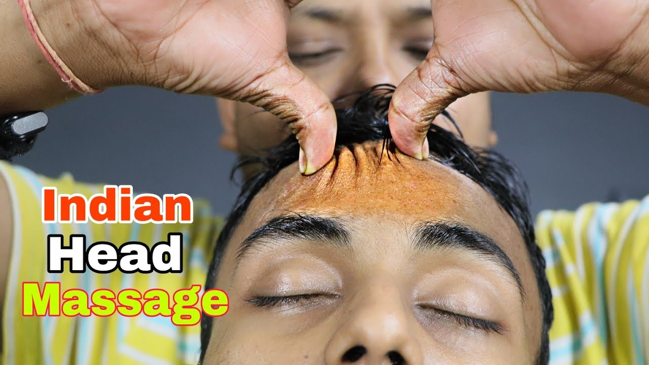 Indian Head Massage | Cure Insomnia | Neck Cracking | Ear Crack | Oil Head Massage | 3d ASMR Sound