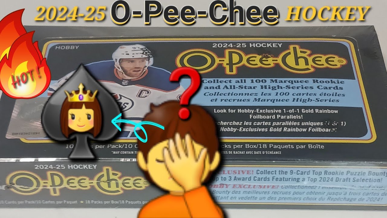 🔥 GLOWING ORANGE HOT BOX! 🔥 2024-25 O-PEE-CHEE HOCKEY 🫢 I DIDN'T KNOW HE WAS A QUEEN?!? #hockeycards