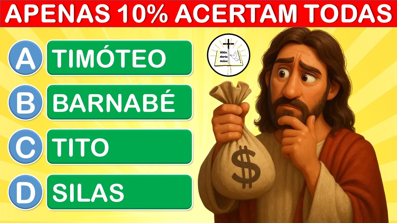 30 PERGUNTAS BÍBLICAS DE NÍVEL DIFÍCIL - QUIZ BÍBLICO #4