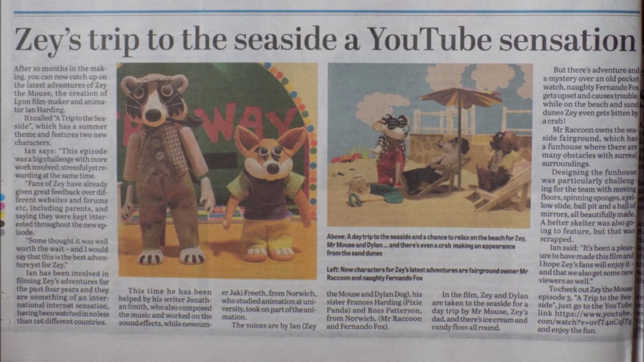 Lynn News EDP Peterborough Telegraph, Zey The Mouse and School Time Capsule Dig,  2016