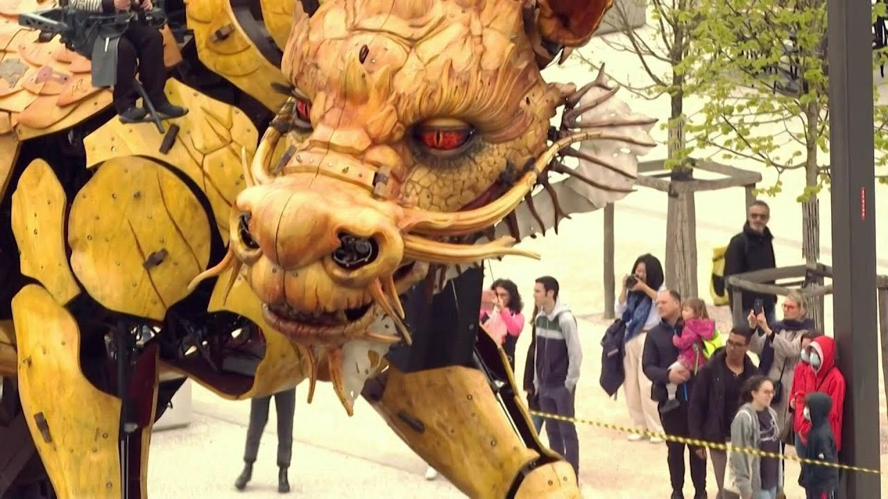 Dragon-horse from China captivates crowds in Toulouse | AFP