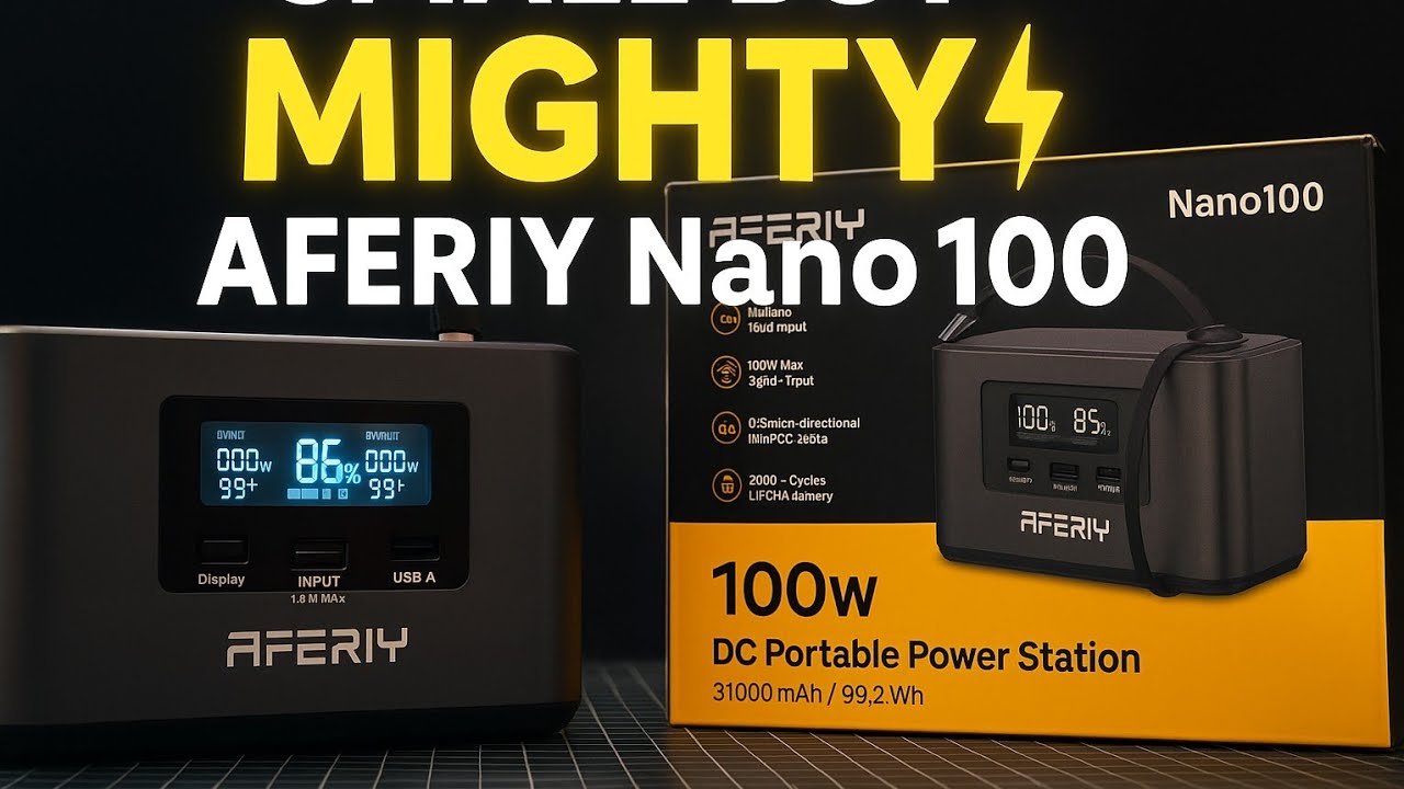 Обзор AFERIY Nano100 — самая маленькая электростанция мощностью 100 Вт, которая вам НУЖНА! ⚡🔋