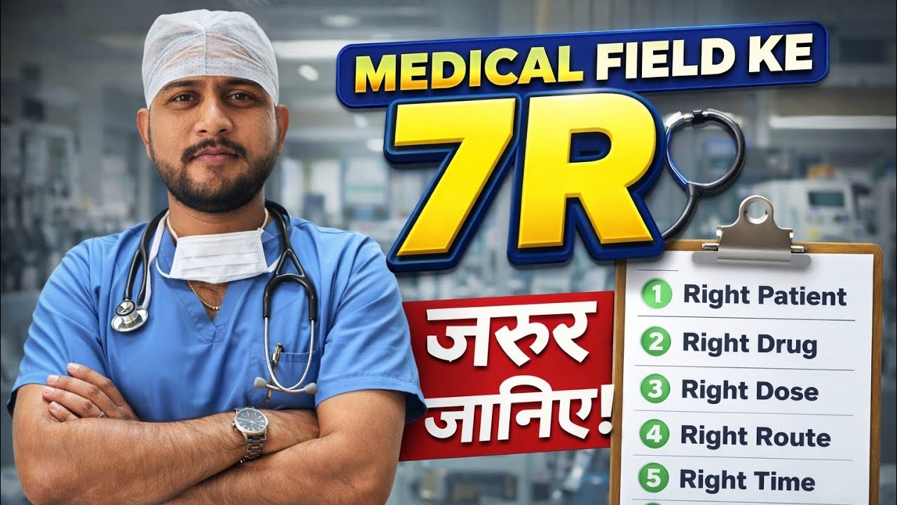 Medical field ke 7 'R' Steps | 7 'R' जरूर जानिए | Nursing Staff Most Imp 7 R | 7 R Information 