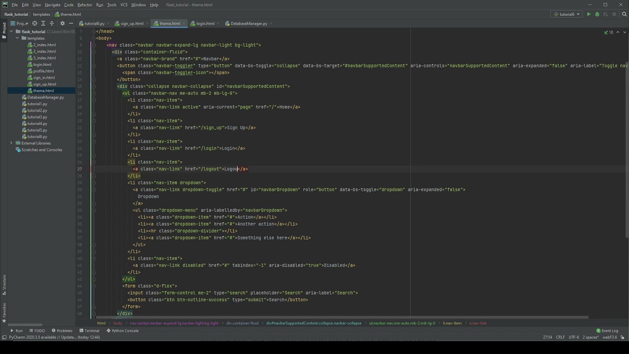 Flask #6 - MySQL Database and Message Flashing