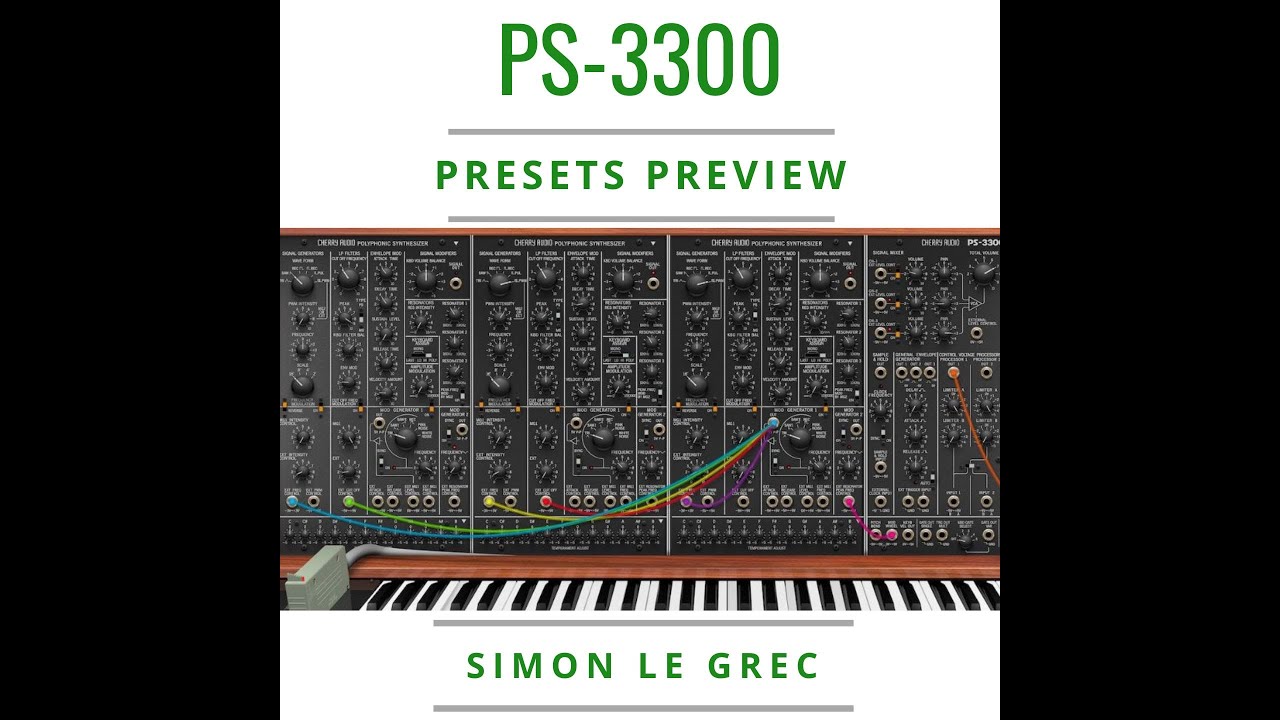 Cherry Audio PS 3300 | Presets Preview (No Talk)