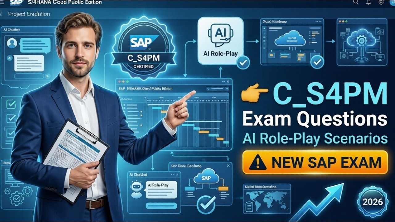 SAP C_S4PM Exam Questions 2026 | SAP S/4HANA Cloud Public Edition Projects AI Role-Play Scenarios