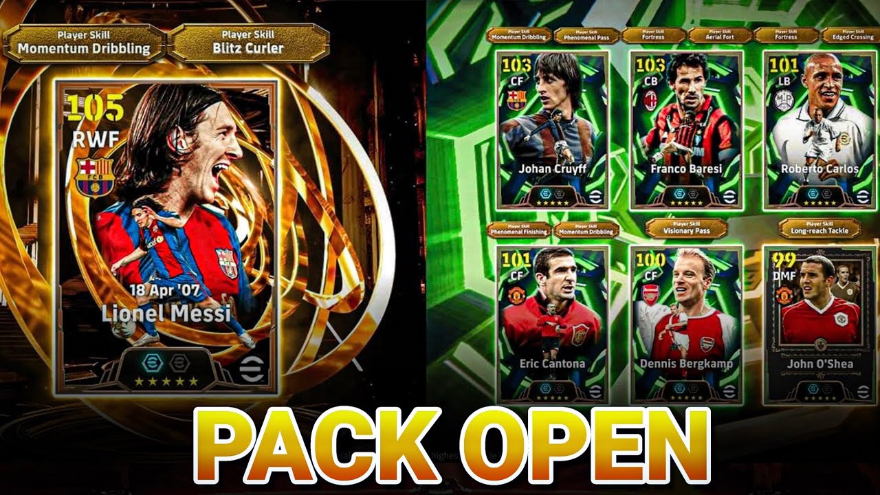PACK OPENING ÚLTIMO DIA EM BUSCA DE LIONEL MESSI 110 NO EFOOTBALL 26 MOBILE