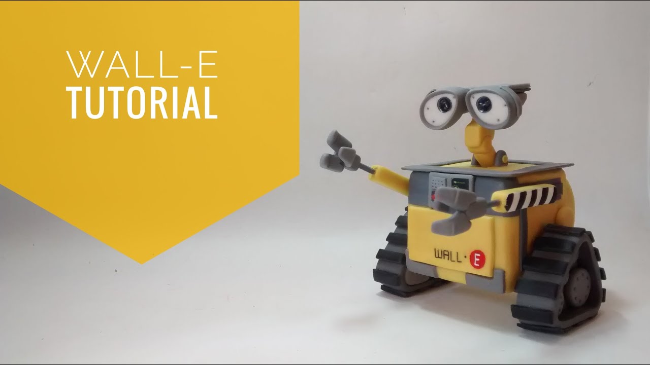 Como hacer a Wall-e tutorial porcelana fría / How to make Wall-e whit polymer clay or Cold porcelain