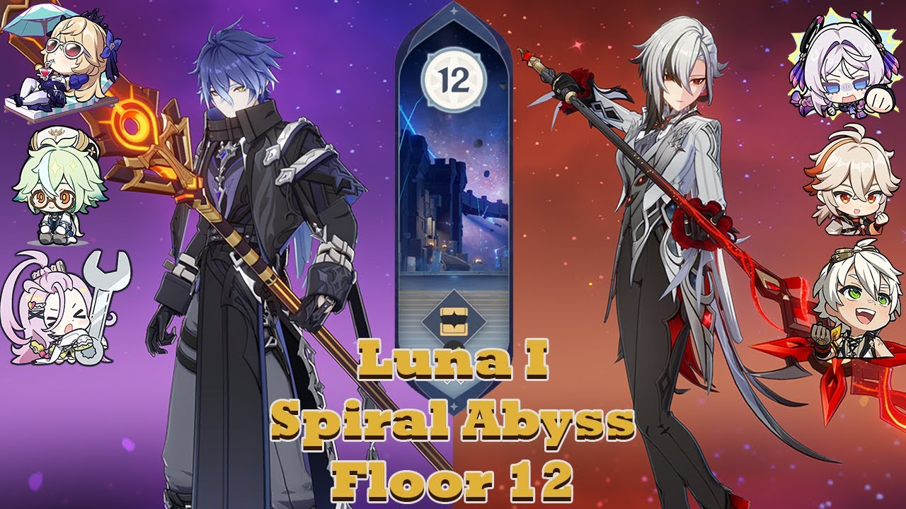 [Luna I] C1 Flins Lunar-Charge & Arlecchino Melt Spiral Abyss floor 12 | Genshin Impact