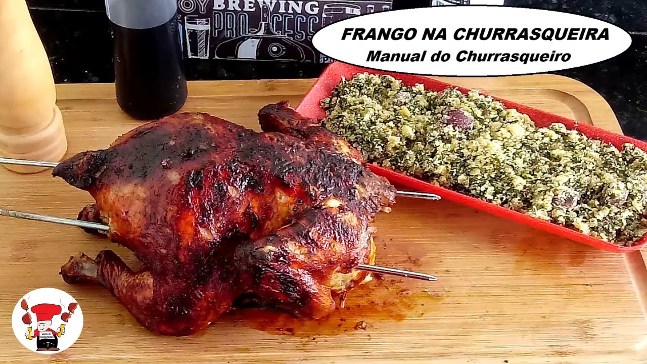 Como Fazer Frango Inteiro Assado na Churrasqueira Perfeito