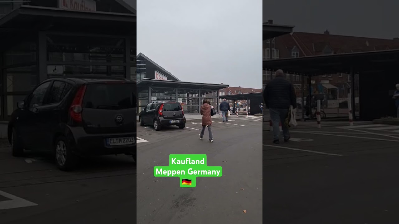 Family Shopping time in Kaufland Meppen Germany