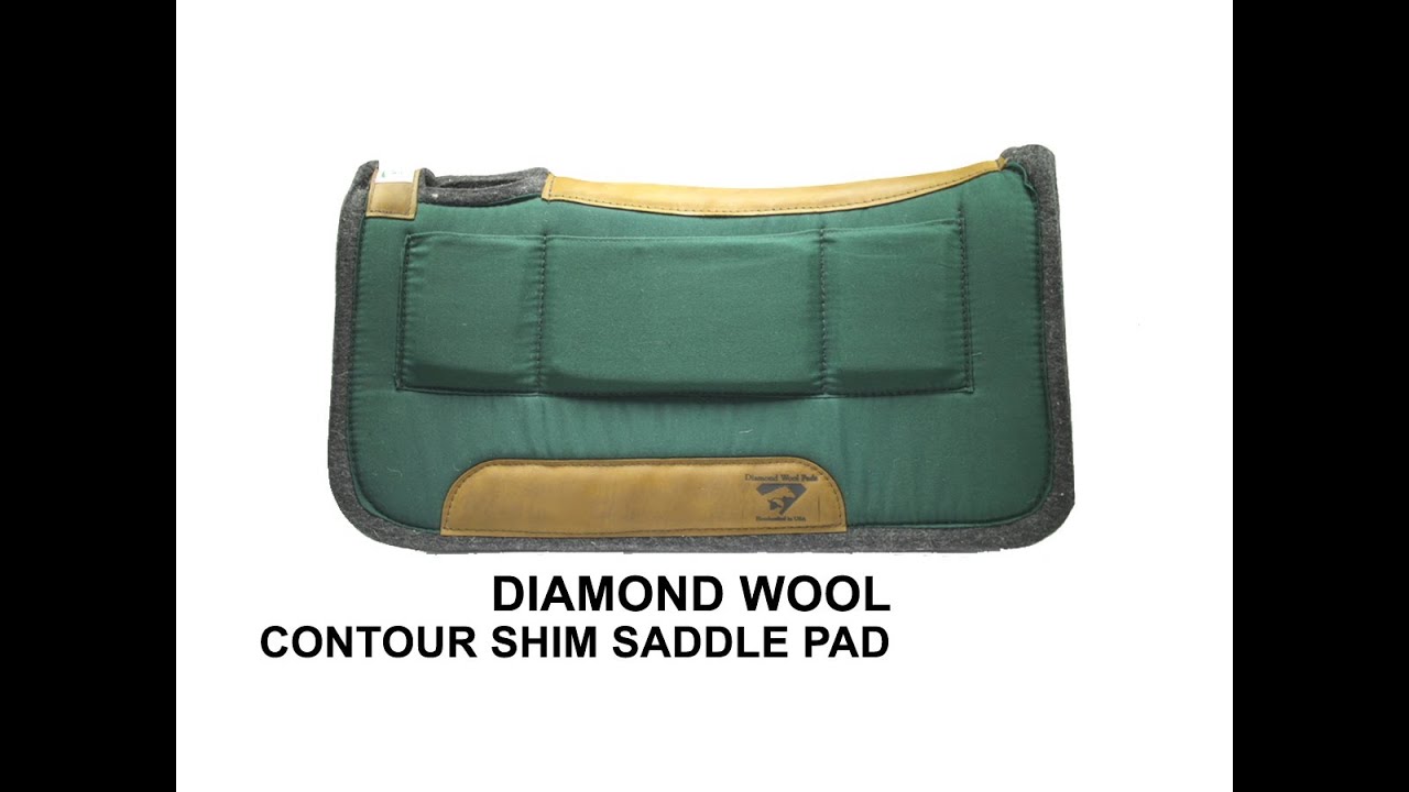 Diamond Wool Contour Shim Saddle Pad