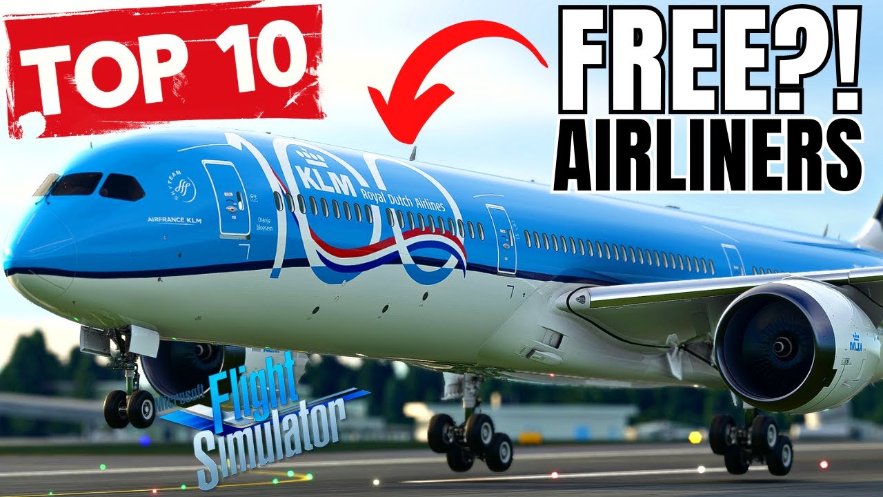 10 потрясающих БЕСПЛАТНЫХ АВИАЛАЙНЕРОВ для MSFS! | ПК и Xbox | A380, A350, 787, 747 и другие | Су...