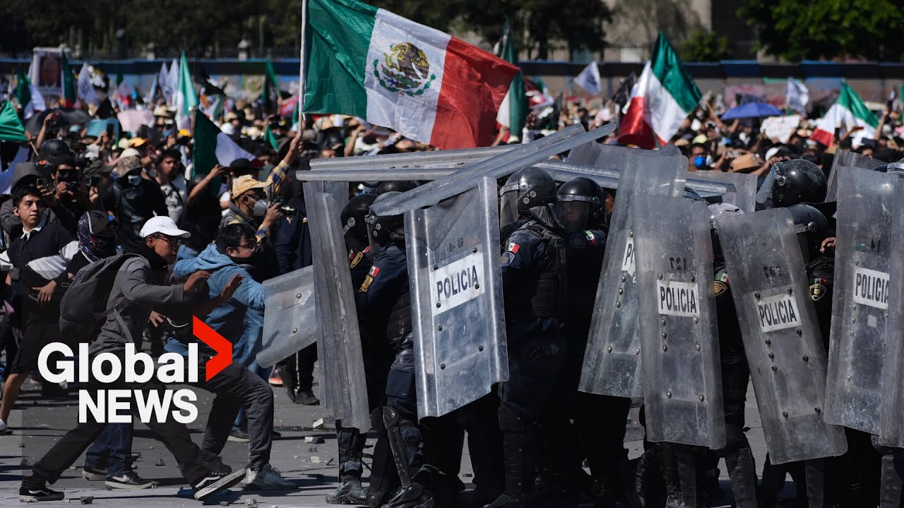 Violent protests led by 