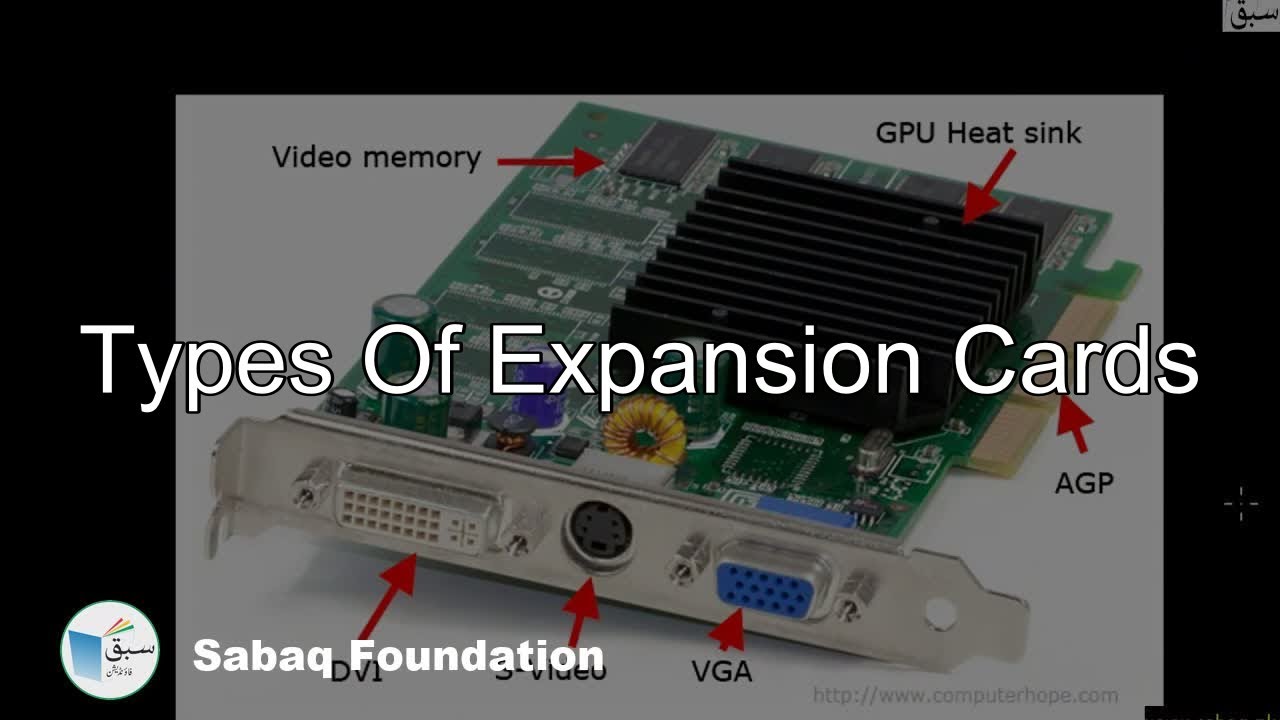 Types of Expansion Cards, Computer Science Lecture | Sabaq.pk