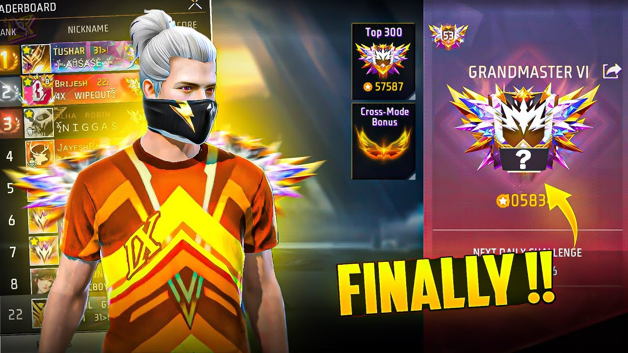 Finally I Reach Grandmaster 😱 Top 1 Journey Begins 🔥 TUSHAR 31 ‼️