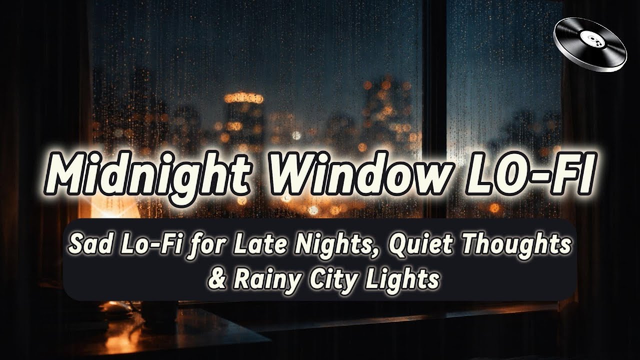 Midnight Window 🌙 Sad Lo-Fi for Late Nights, Quiet Thoughts & Rainy City Lights #lofimusic #sadlofi