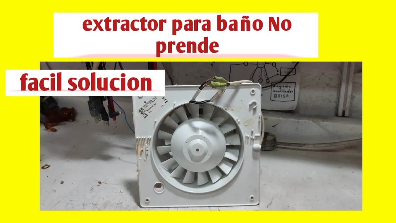 Extractor para baño no prende ( facil solucion )