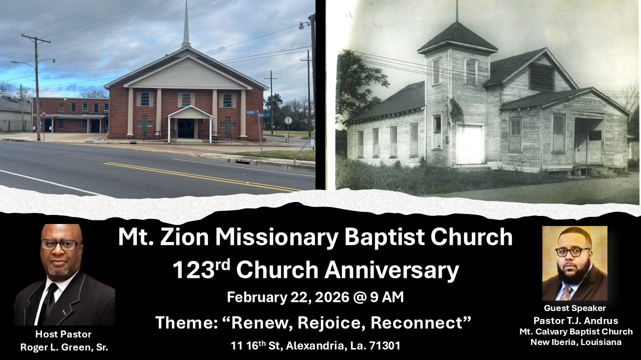 Mt. Zion MBC 123rd Church Anniversary - 