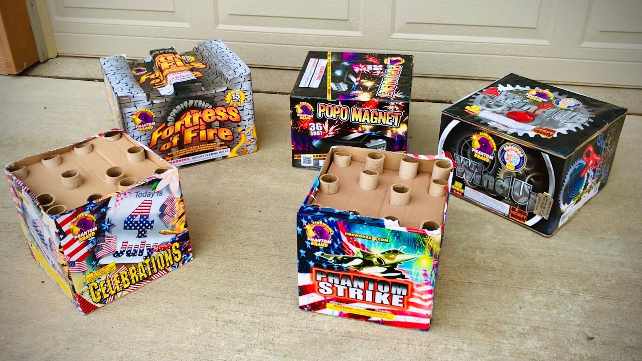 Lighting INSANE &ldquo;500g&rdquo; Cakes from Phantom Fireworks!