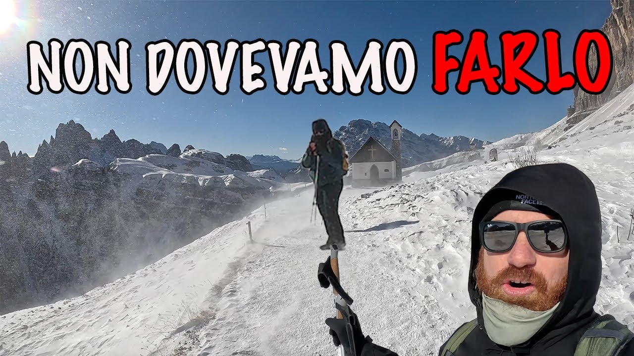 NON è una PASSEGGIATA, Tre cime di Lavaredo tra VENTO, GHIACCIO E FATICA😱
